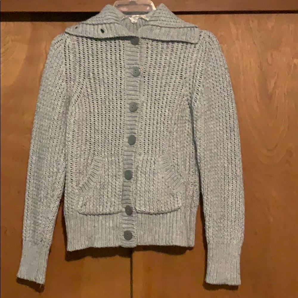 Button up knit sweater